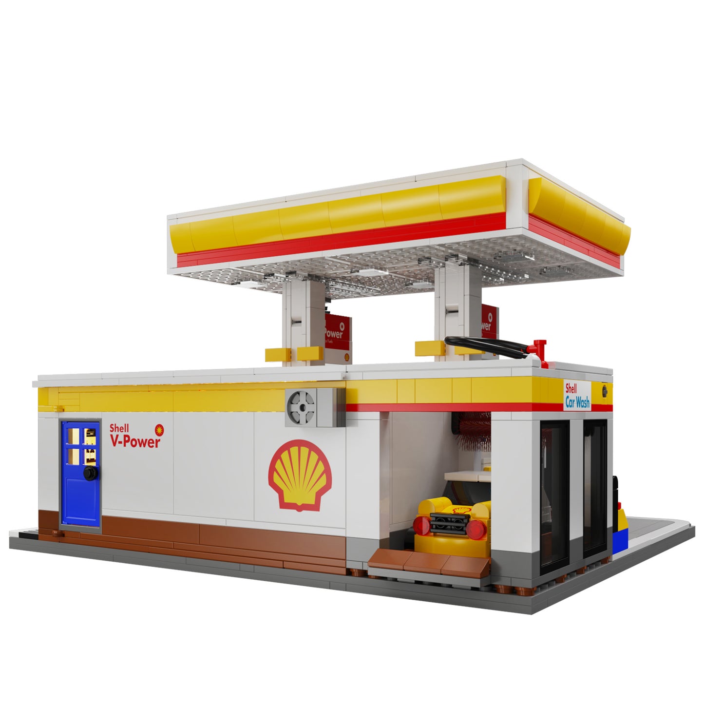 CaDA Building Series - Shell Retail Station - 1309 pcs - C66026W