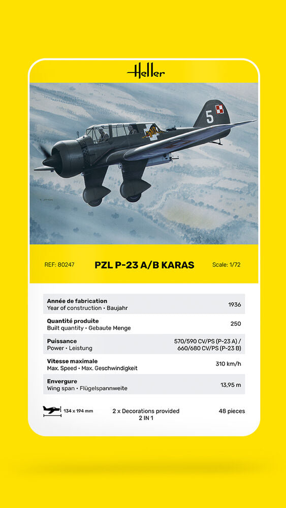Heller PZL 23 Karas 1:72