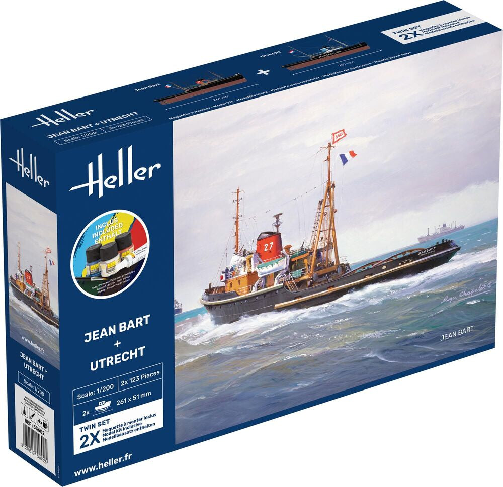 Heller STARTER KIT Twin Set Jean Bart + Utrecht 1:200