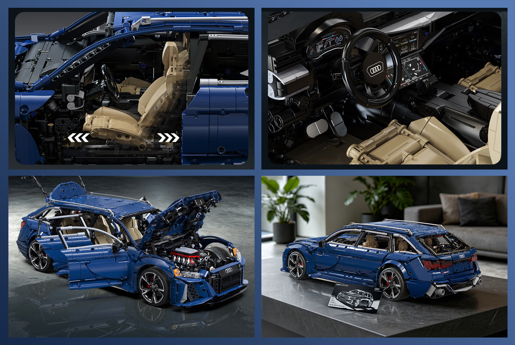 CaDA Audi RS6 Avant C61515W interior and dashboard detail