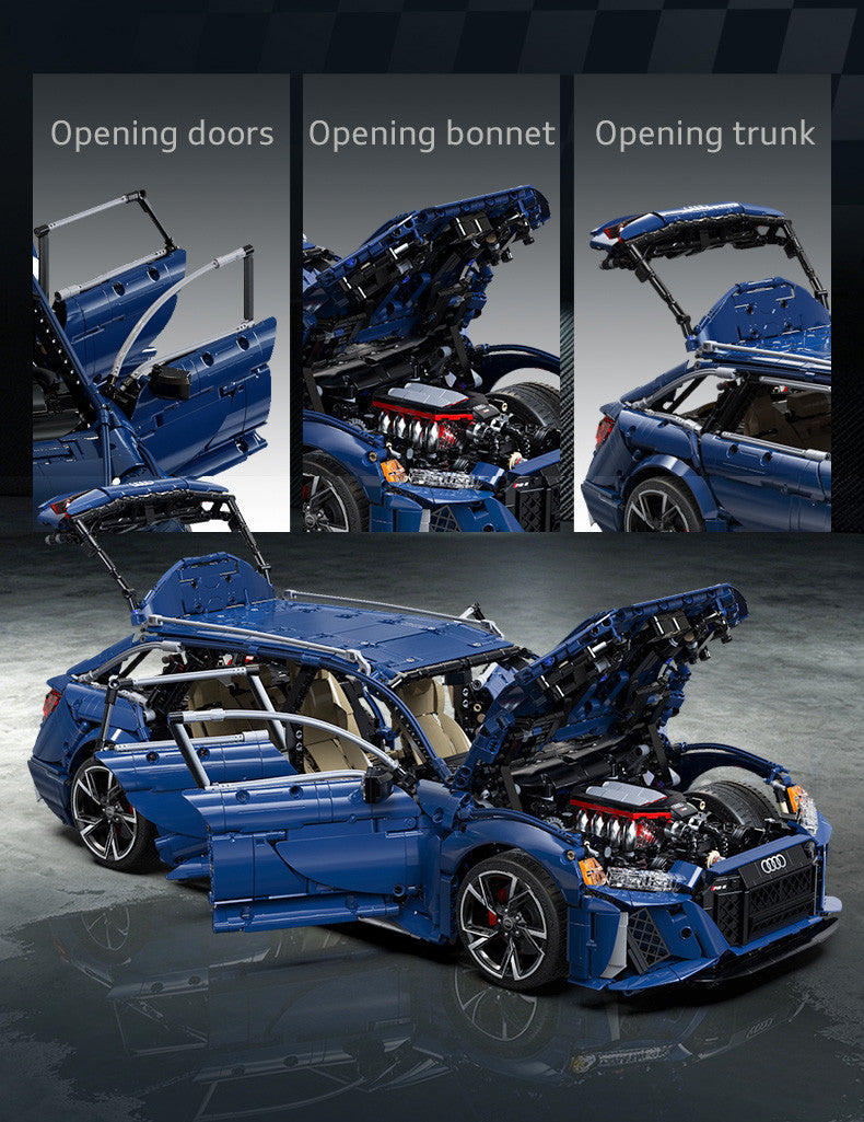 CaDA Audi RS6 Avant C61515W opening doors, bonnet and boot detail
