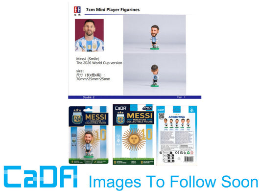 CaDA Lionel Messi Argentina 2026 Mini Figure C56053W -- box art