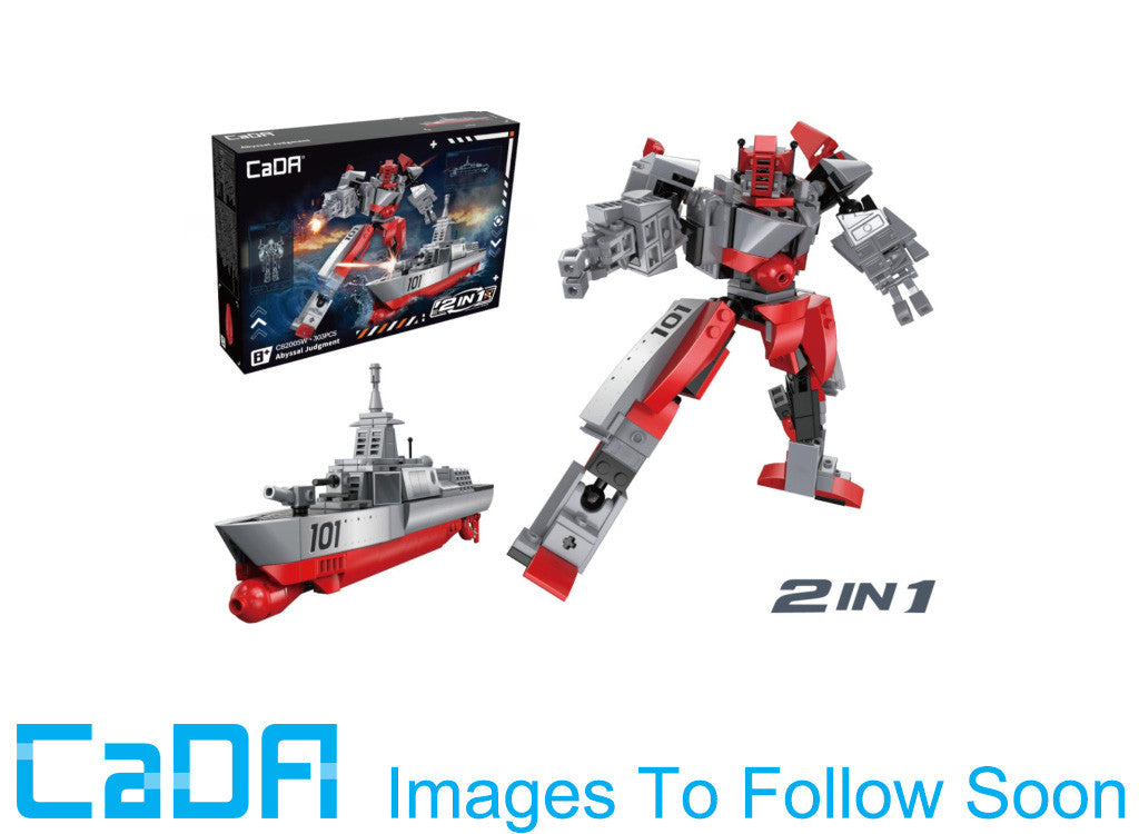 CaDA Sky Razor 2-in-1 Mecha Robot Ship C82005W -- box art