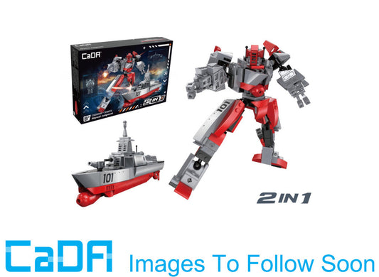 CaDA Sky Razor 2-in-1 Mecha Robot Ship C82005W -- box art