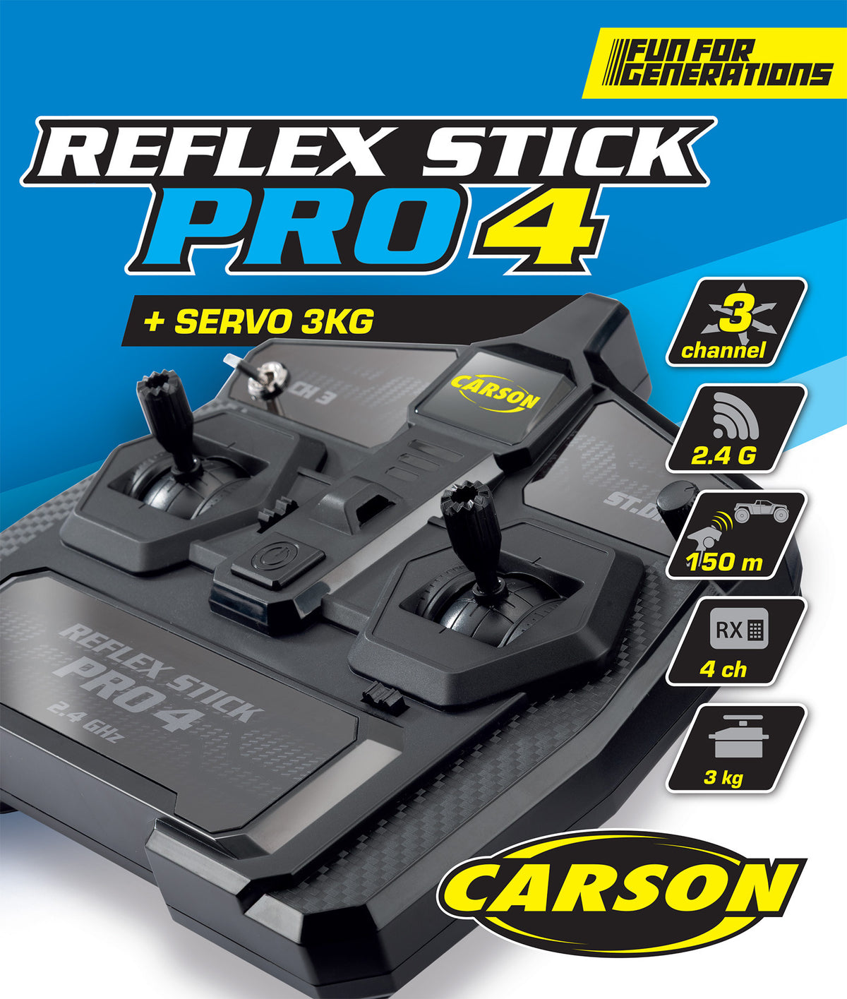 Carson FS 3 Channel Reflex Stick Pro 4 C500530 – view 4