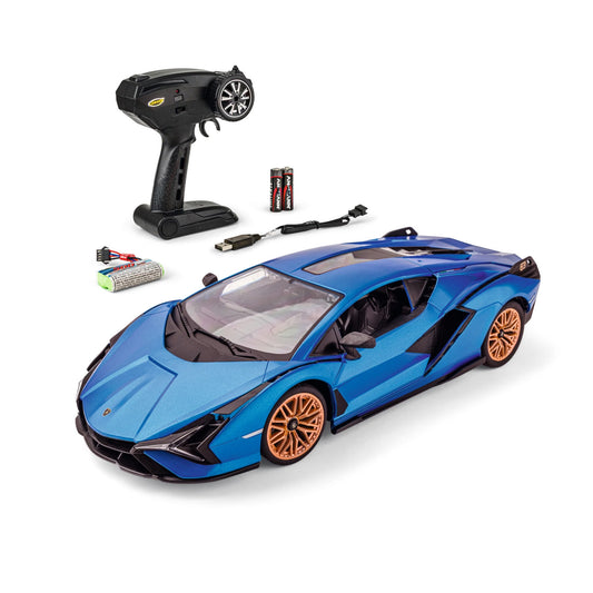 Carson 1:14 Lamborghini Sian Blue C404356 – box contents
