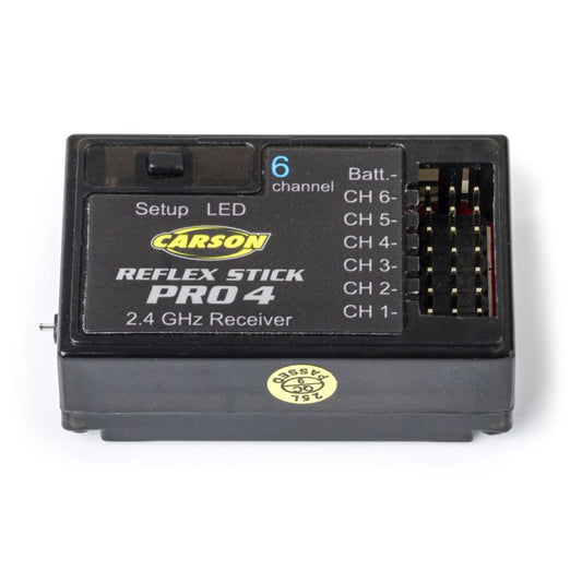 Carson Receiver 6 Channel Reflex Stick Pro 4 WP C501551 - hero shot