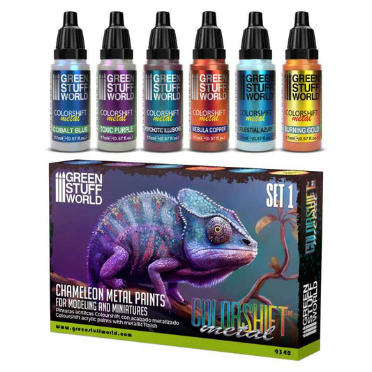 Green Stuff World - 'Chameleon' Colorshift Metal Paint Set 1