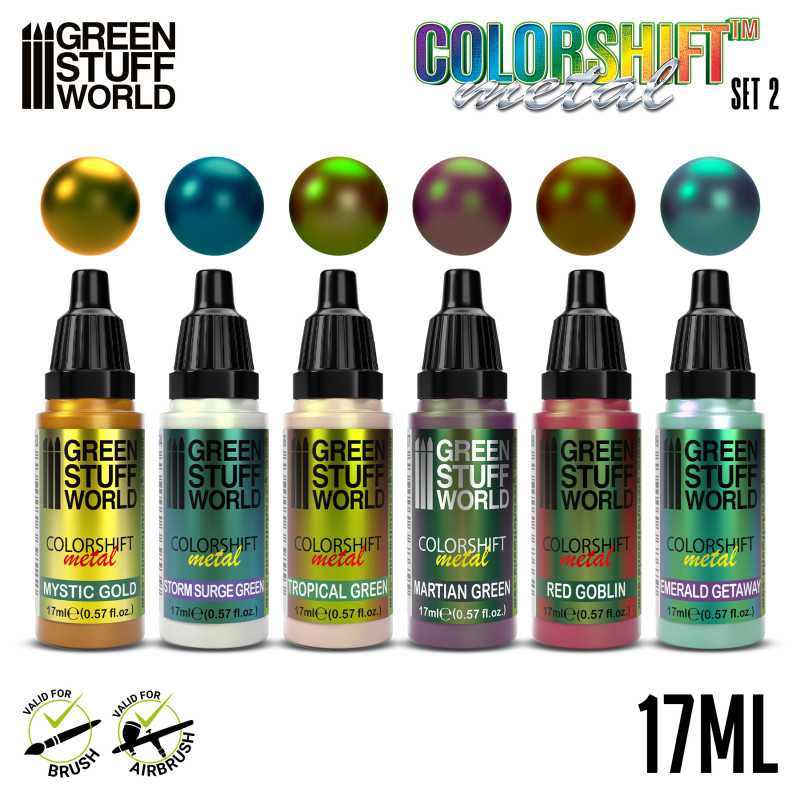 Green Stuff World - 'Chameleon' Colorshift Metal Paint Set 2