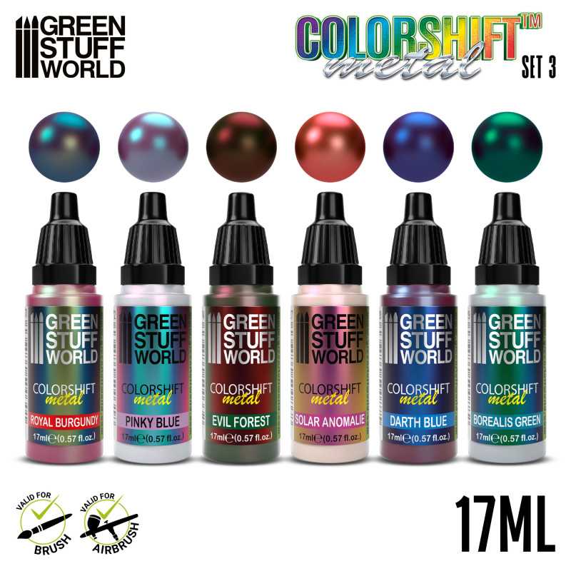 Green Stuff World - 'Chameleon' Colorshift Metal Paint Set 3