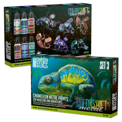 Green Stuff World - 'Chameleon' Colorshift Metal Paint Set 3