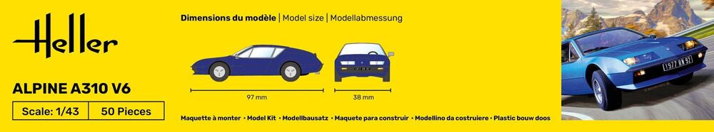 1/43 Heller - Renault Alpine A310 V6 80146