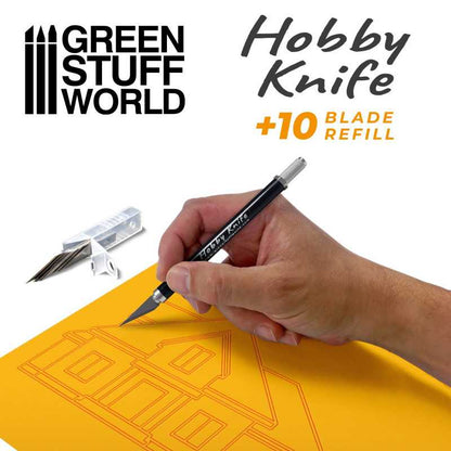 Green Stuff World - Hobby Knife + 10x Refill Pack