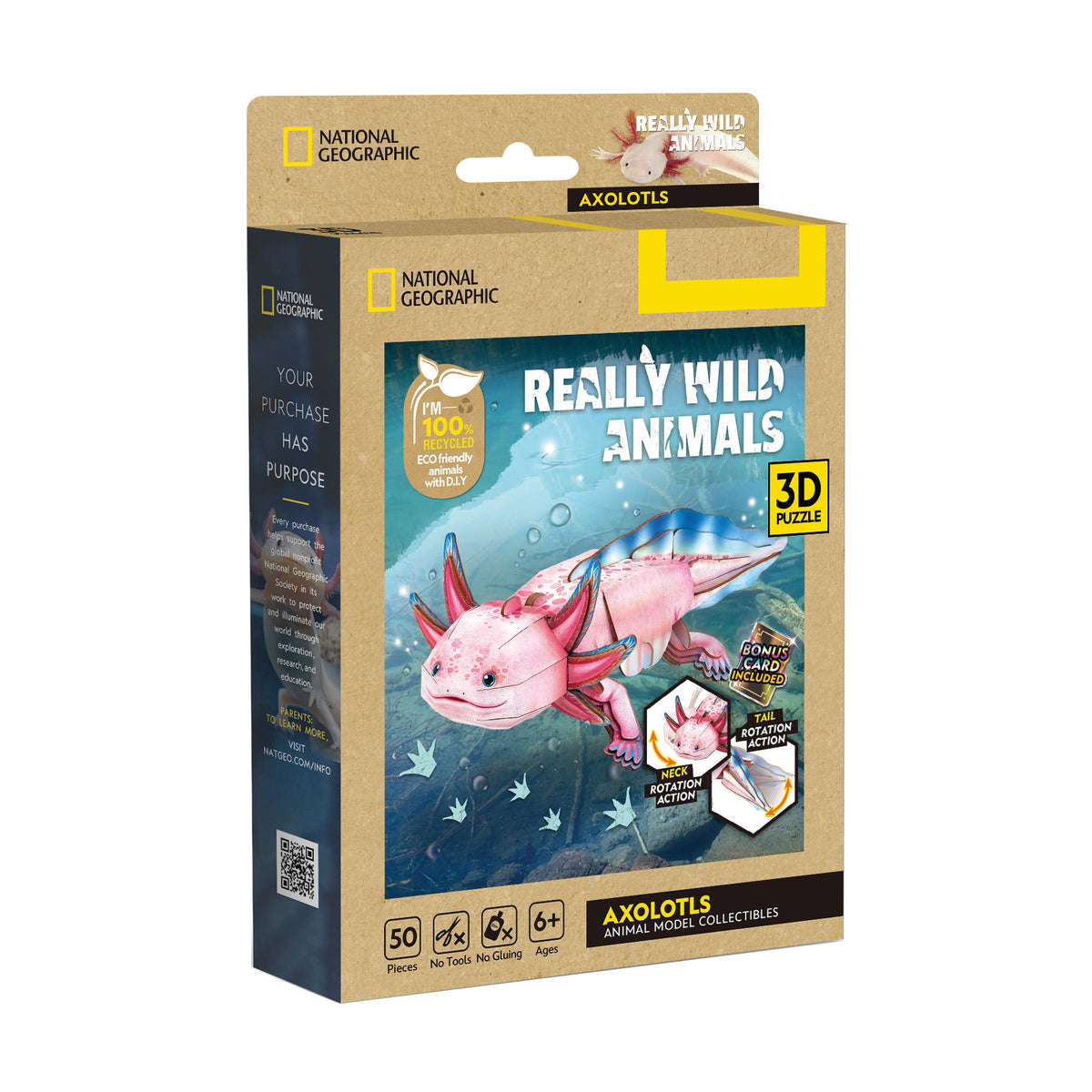 CubicFun Axolotl 3D Puzzle CFDS1185 – built model view 3