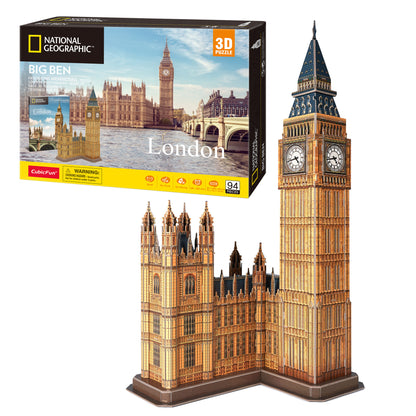 CubicFun Big Ben 3D Puzzle CFDS0992 – box and built model