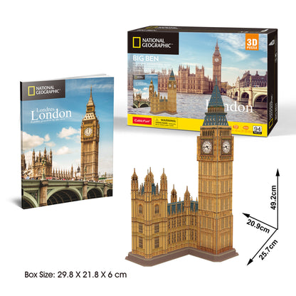 CubicFun Big Ben 3D Puzzle CFDS0992 – built model view 4