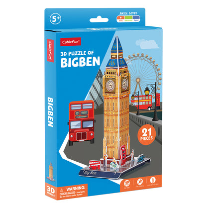 CubicFun Big Ben 3D Puzzle CFW3196 – built model view 3