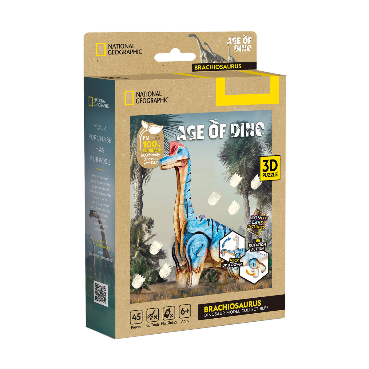 CubicFun Brachiosaurus 3D Puzzle CFDS1197 – built model view 3