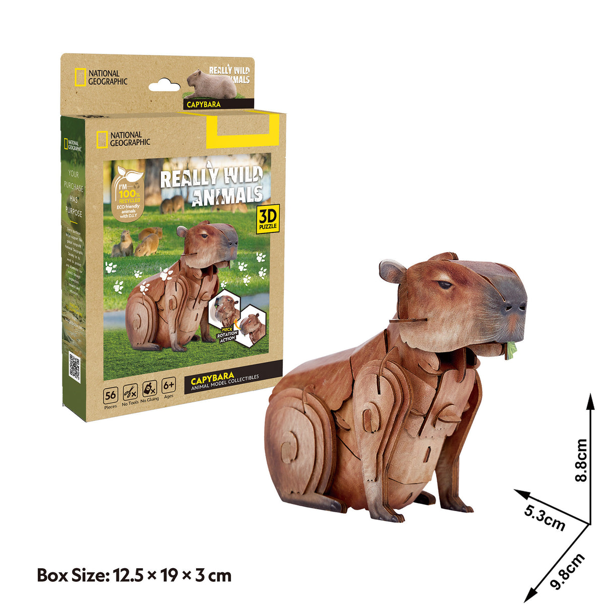 CubicFun Capybara 3D Puzzle CFDS1177 – built model view 4