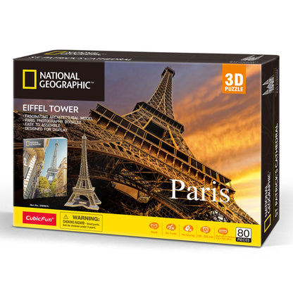 CubicFun Eiffel Tower 3D Puzzle CFDS0998 – built model view 3
