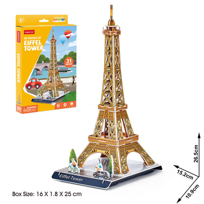 CubicFun Eiffel Tower 3D Puzzle CFW3195 – built model view 4