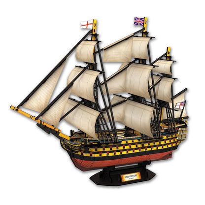 CubicFun HMS Victory 3D Puzzle CFT4019 – built model view 2
