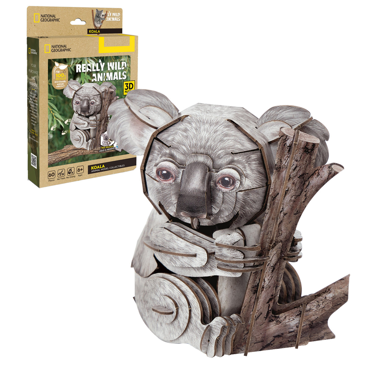 CubicFun Koala 3D Puzzle CFDS1176 – box and built model
