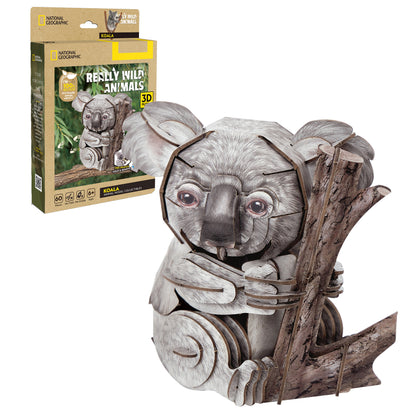 CubicFun Koala 3D Puzzle CFDS1176 – box and built model