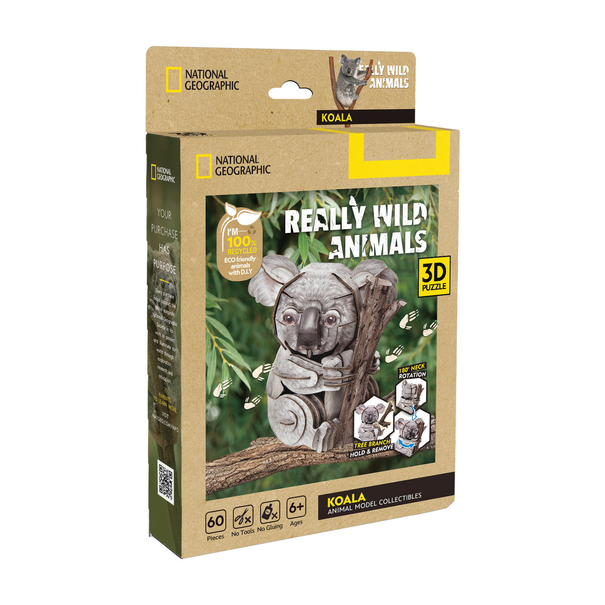 CubicFun Koala 3D Puzzle CFDS1176 – built model view 3