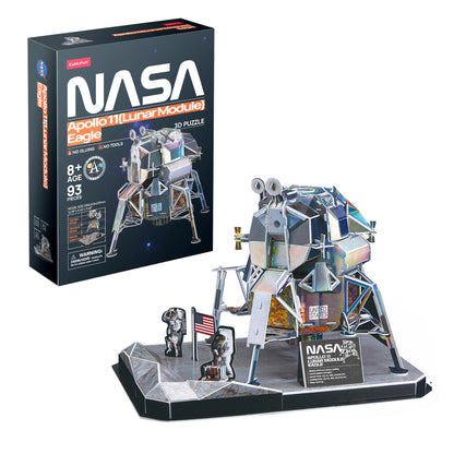 CubicFun NASA Apollo 11 Lunar Module Eagle 3D Puzzle CFDS1058 – box and built model