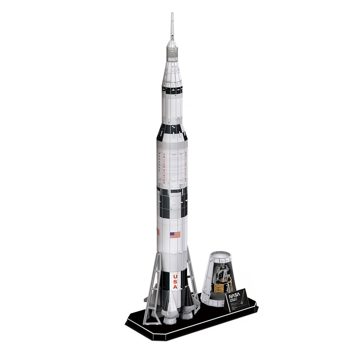 CubicFun NASA Apollo Saturn V Rocket 3D Puzzle CFDS1059 – built model view 2