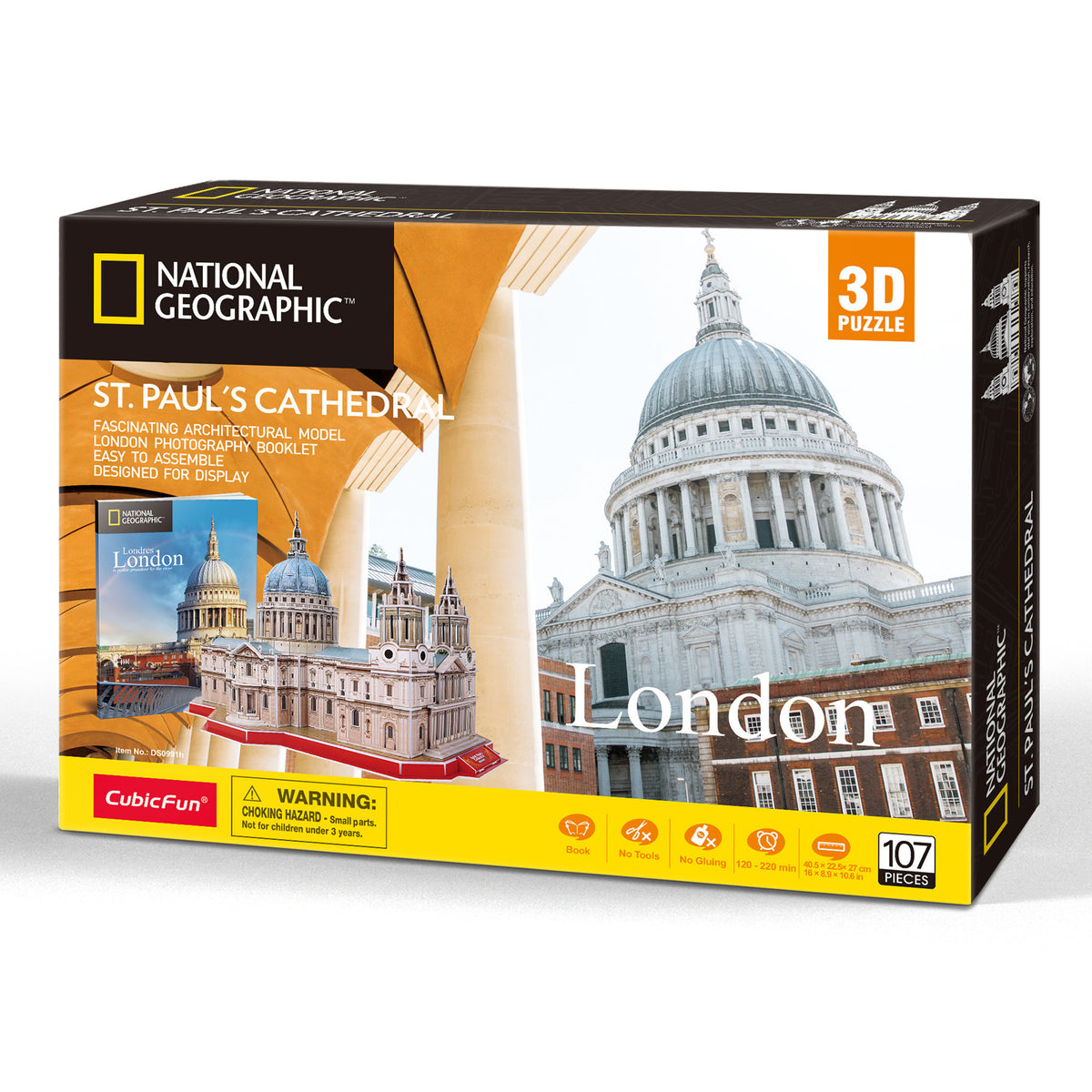 CubicFun St. Paul's Cathedral 3D Puzzle CFDS0991 – built model view 3