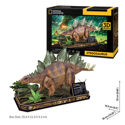 CubicFun Stegosaurus 3D Puzzle CFDS1054 – built model view 3
