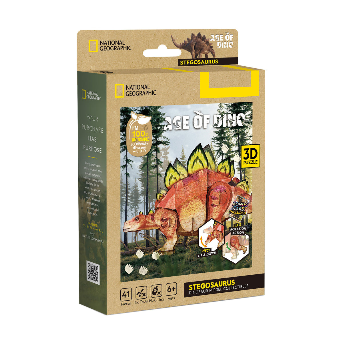 CubicFun Stegosaurus 3D Puzzle CFDS1198 – built model view 3