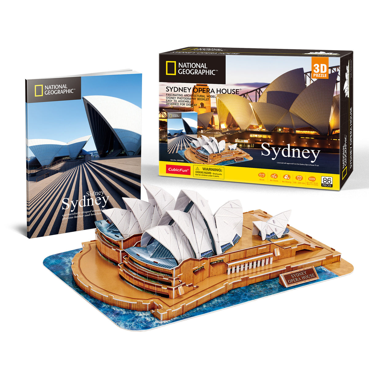 CubicFun Sydney Opera House 3D Puzzle CFDS1088 – built model view 4