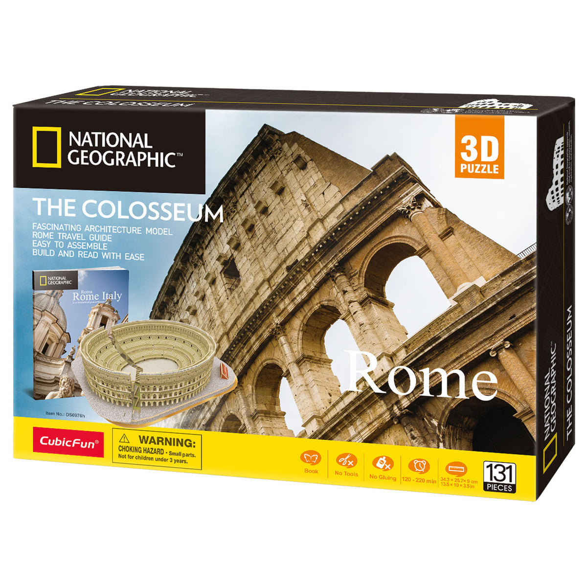 CubicFun The Colosseum 3D Puzzle CFDS0976 – built model view 3