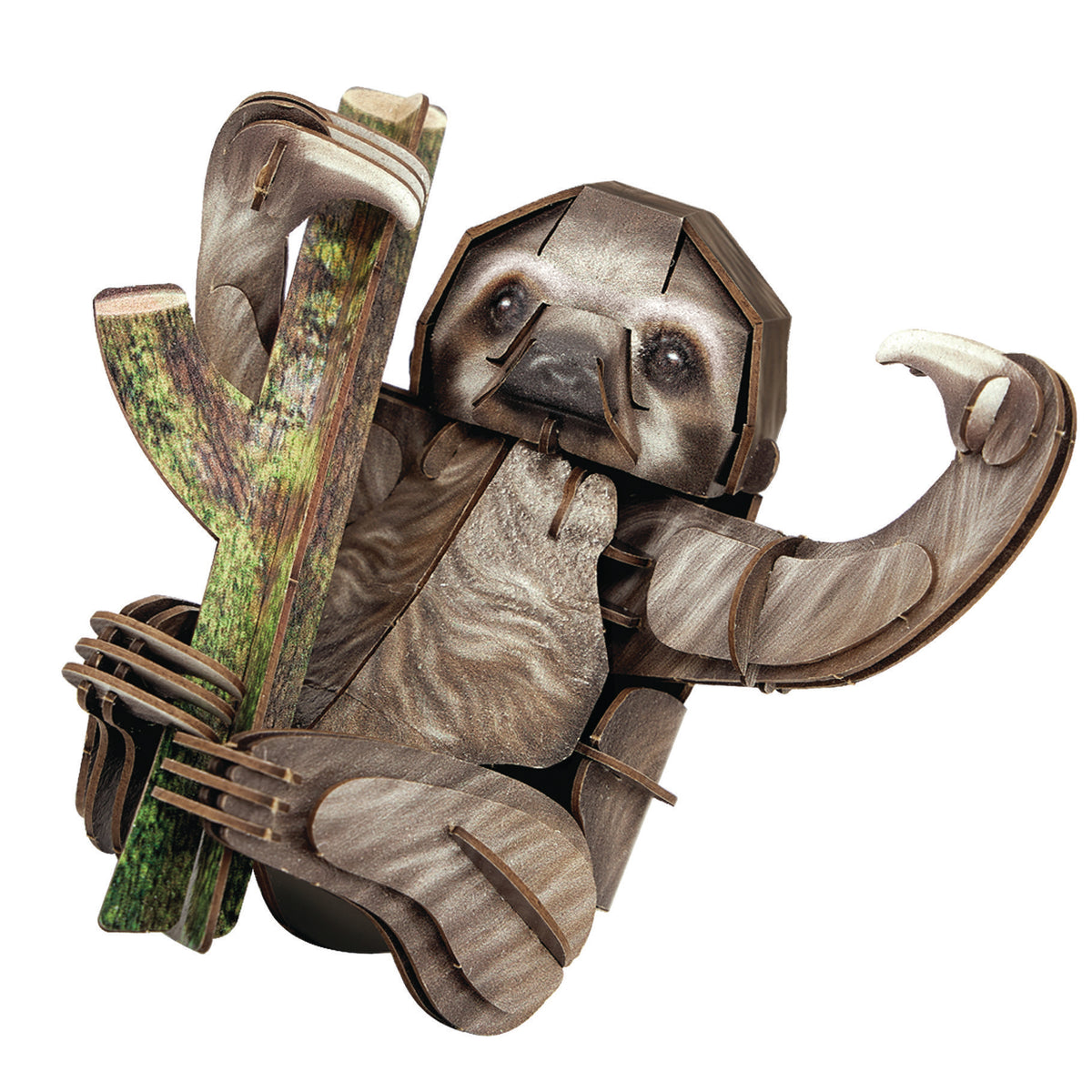 CubicFun Three-Toed Sloth 3D Puzzle CFDS1175 – built model view 2