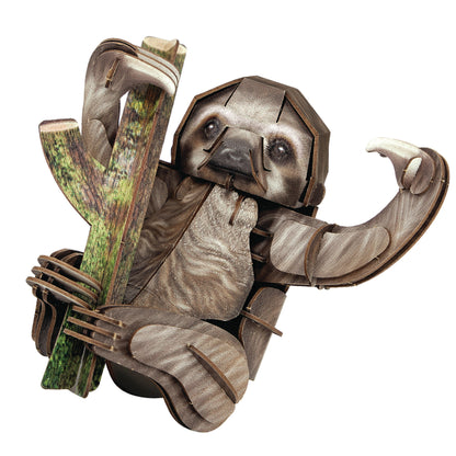 CubicFun Three-Toed Sloth 3D Puzzle CFDS1175 – built model view 2
