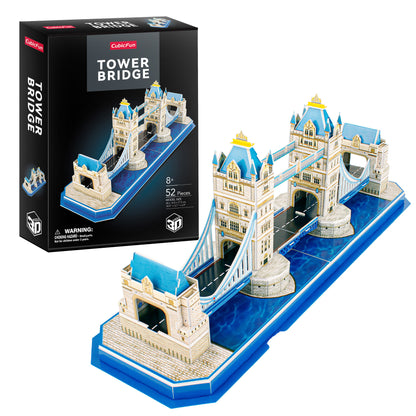CubicFun Tower Bridge 3D Puzzle CFC238 – box and built model