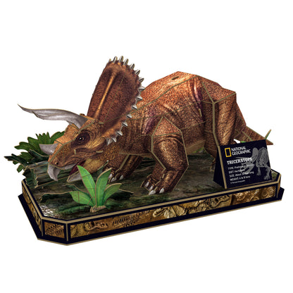 CubicFun Triceratops 3D Puzzle CFDS1052 – built model view 2