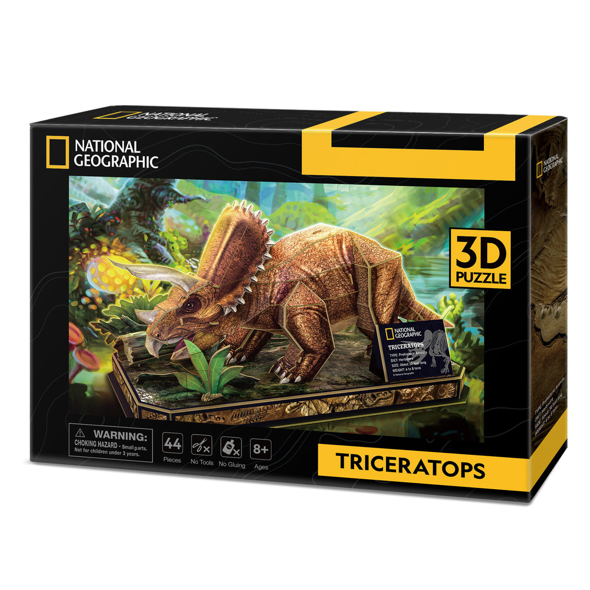 CubicFun Triceratops 3D Puzzle CFDS1052 – built model view 3