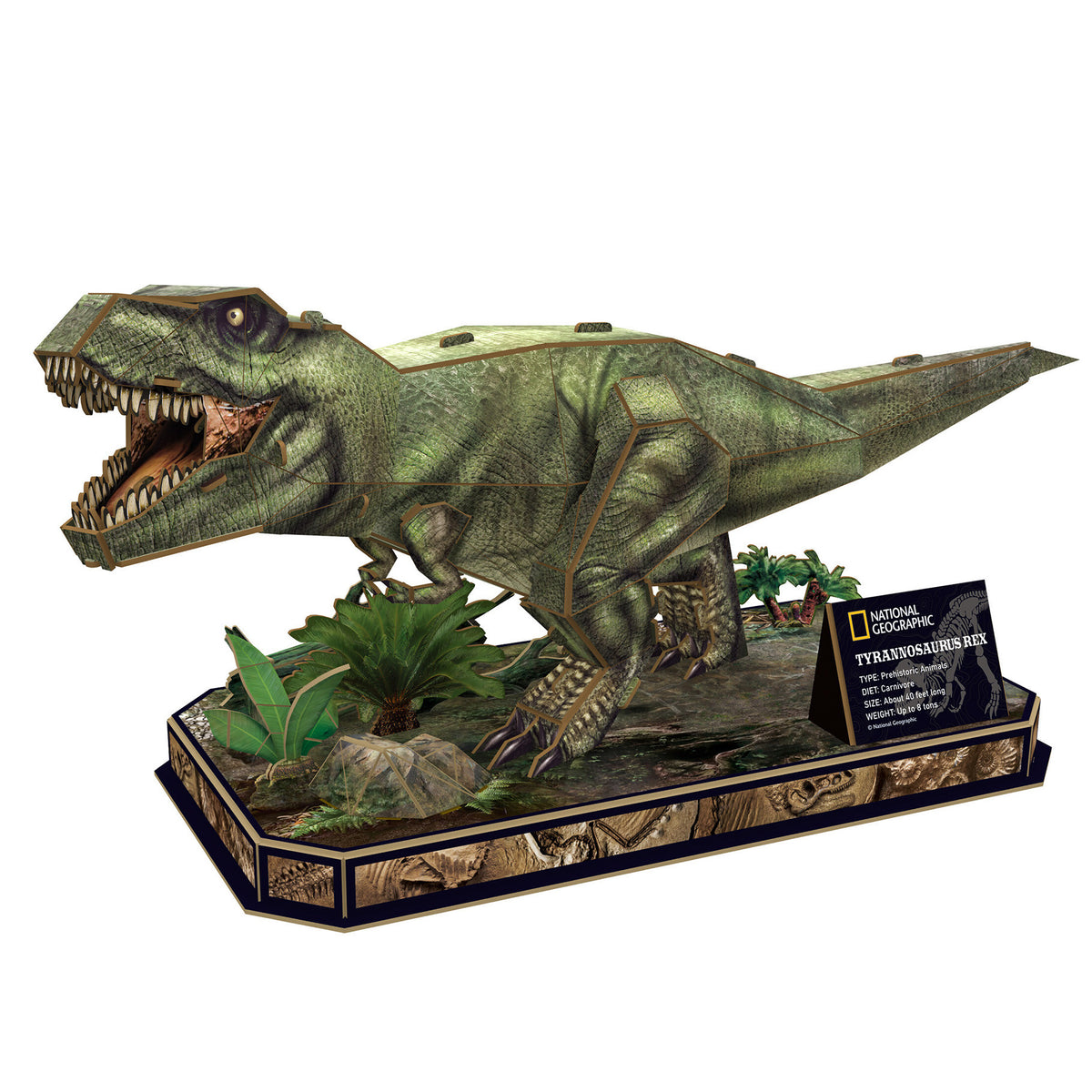 CubicFun Tyrannosaurus Rex 3D Puzzle CFDS1051 – built model view 2