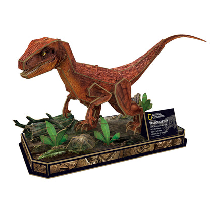 CubicFun Velociraptor 3D Puzzle CFDS1053 – built model view 2