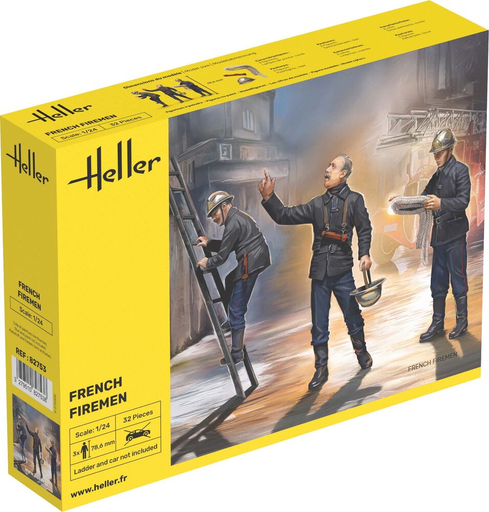 Heller 1/24 Scale French Firemen Starter Kit 58753