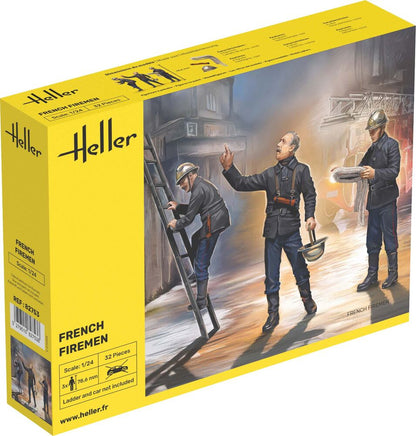 Heller 1/24 Scale French Firemen Figure Model Kit 82753