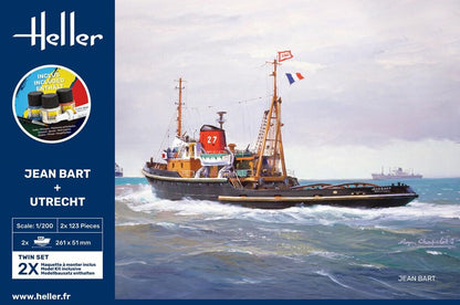 Heller STARTER KIT Twin Set Jean Bart + Utrecht 1:200