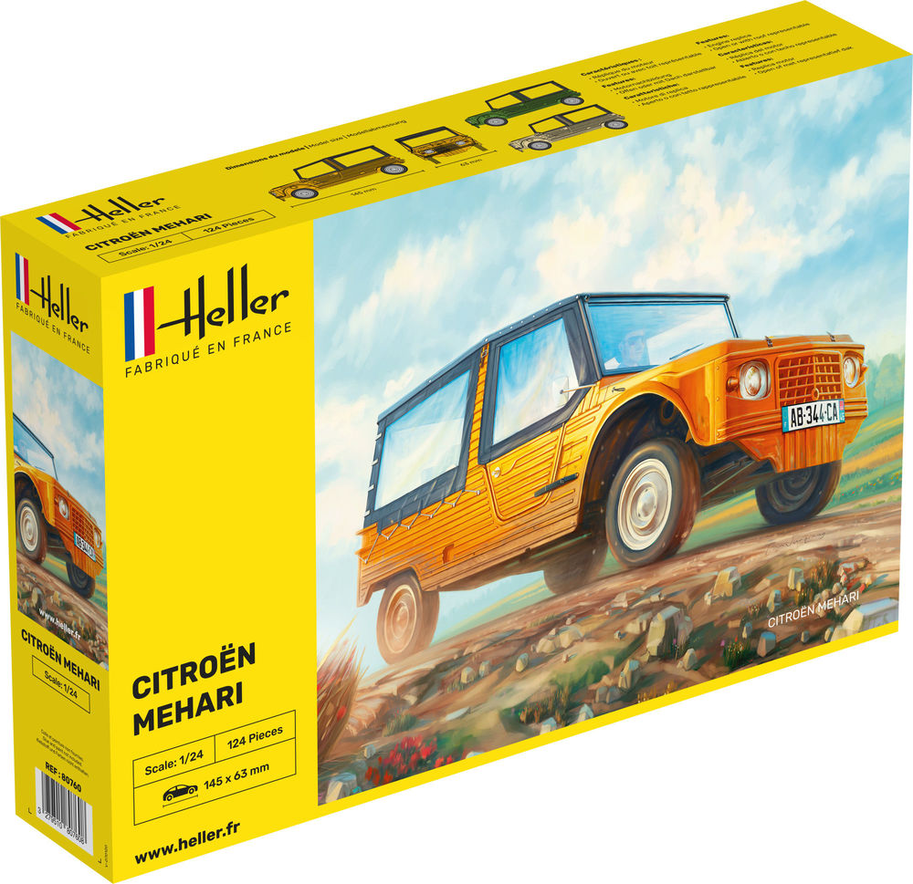 Heller 1/24 Citroen Mehari Plastic Model Kit 80760