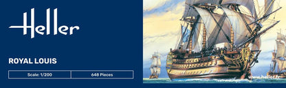 Heller 1/200 Le Royal Louis Sailing Ship Plastic Model Kit 80892