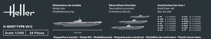 Heller STARTER KIT U-Boot Type VII C 1:400