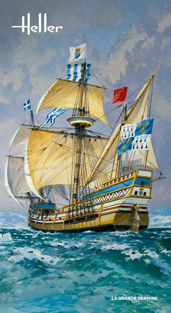 Heller 1/150 La Grande Hermine Sailing Ship Model Kit 80841